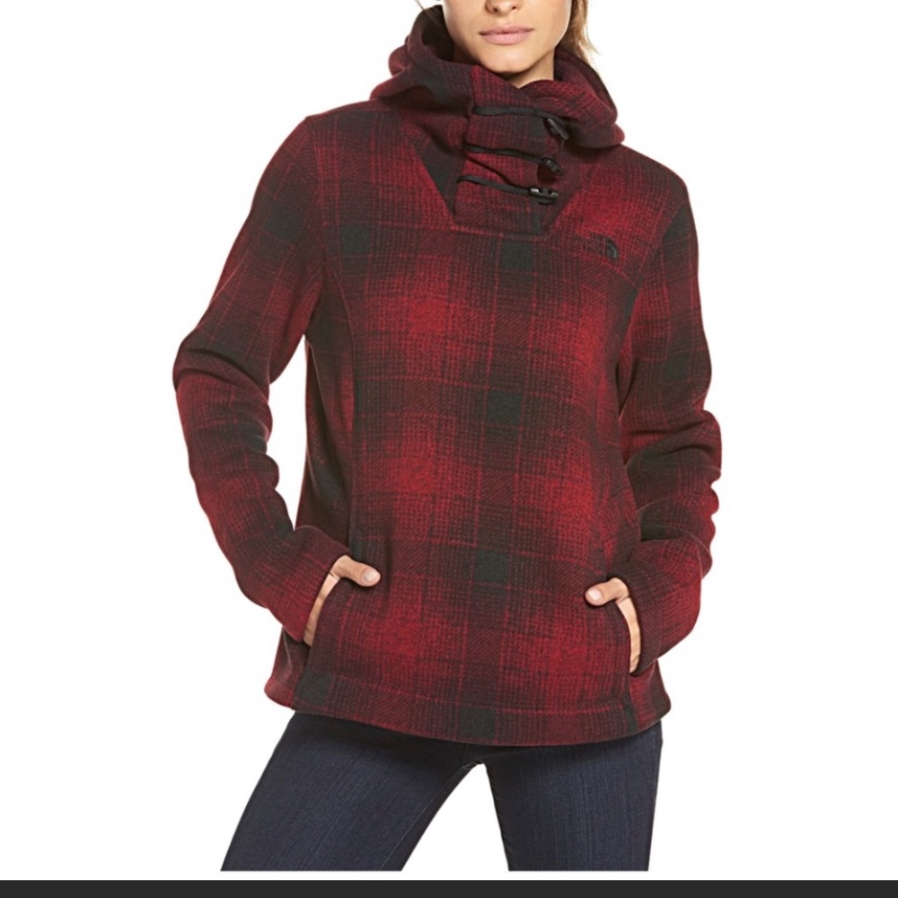 The North Face sweater hoodie.